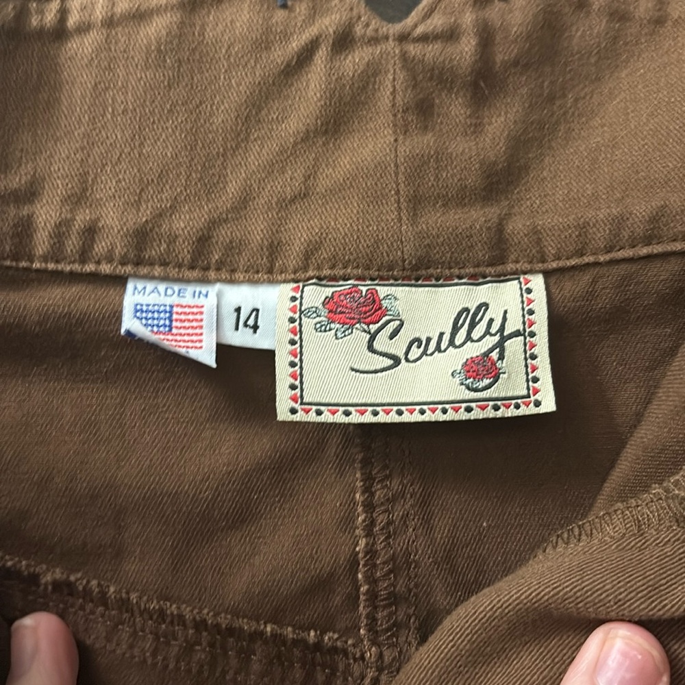 Brown scully women’s flared bottom pants